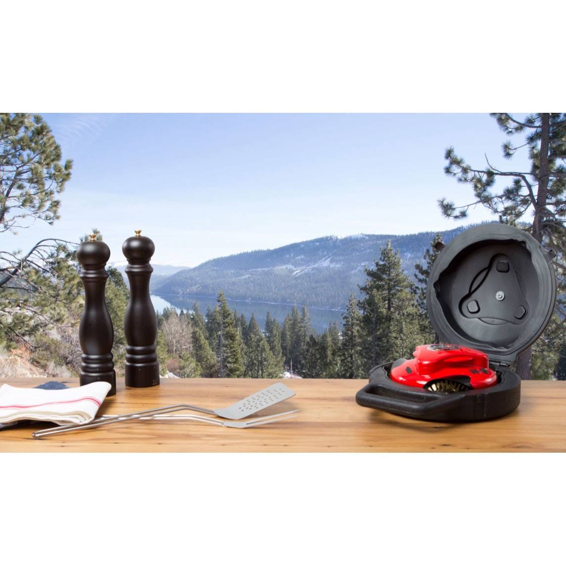 Automatic Outdoor Grill Cleaning Robot with Carry Case O7911
