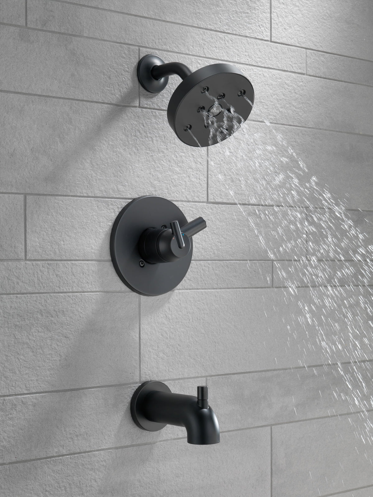 Matte Black Tub & Shower Trim I525875
