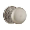 Half Dummy Door Knob with Rose in Pewter S323