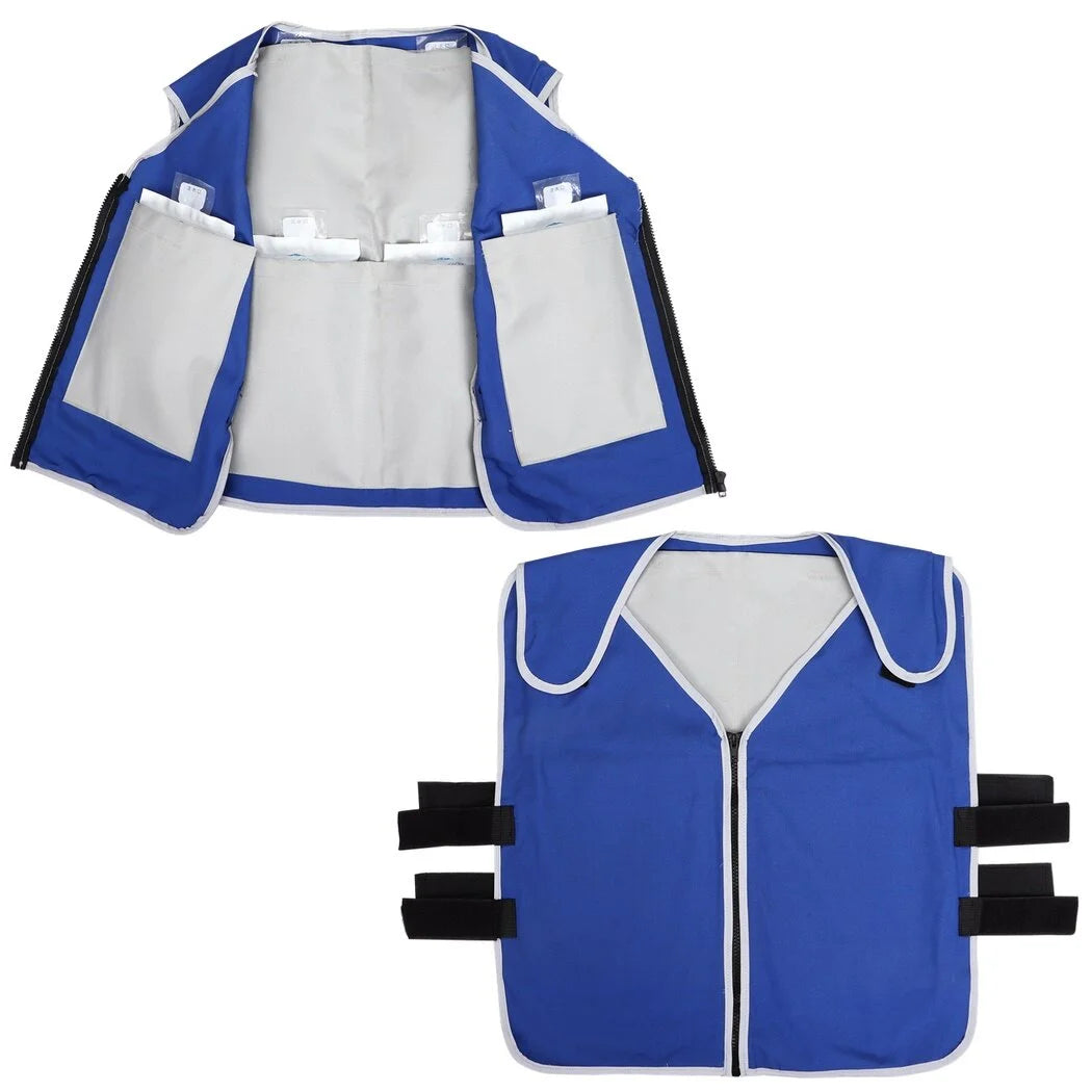 Cooling Vest with 20 PCS of Ice Packs and 6 Big Pockets Q903640