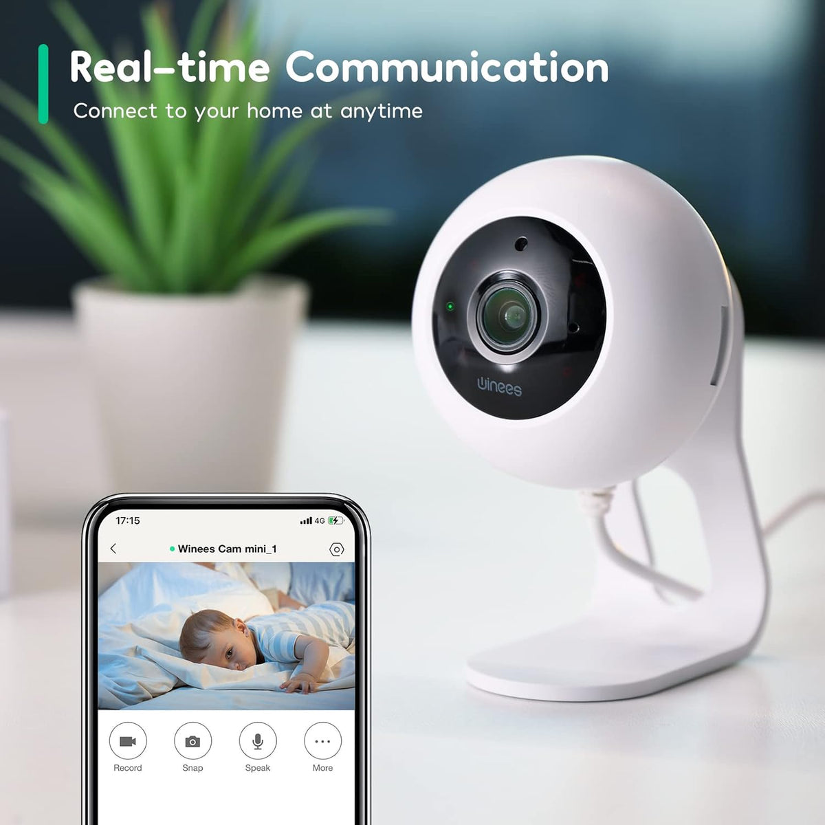 2K WiFi Security Camera with 2-Way Audio, Night Vision, Pack of 2 U1427