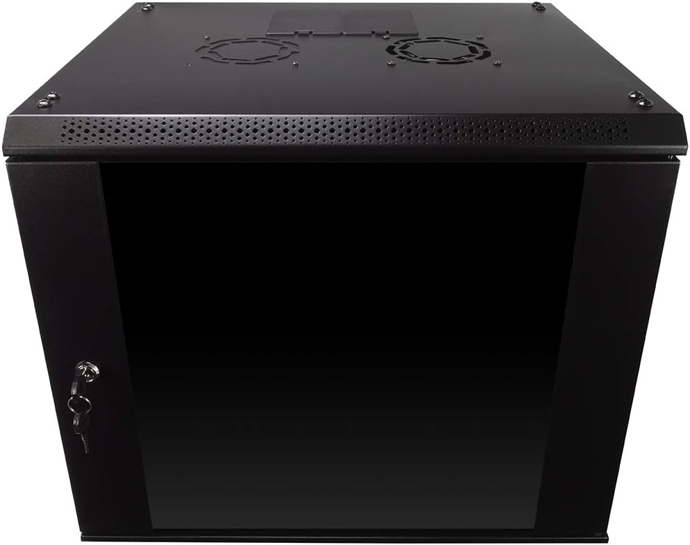 9U Wall Mount Server Cabinet Network Enclosure with Fan Z664