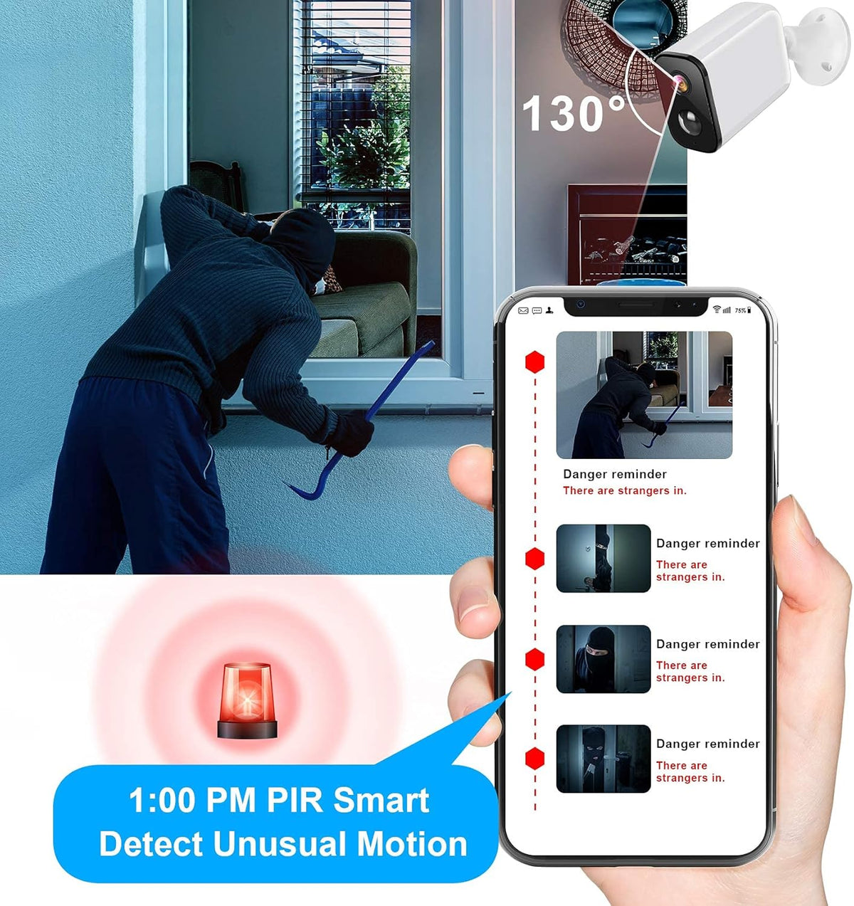 Wireless 1080P WiFi Outdoor Security Camera with Night Vision and Motion Detection K8535