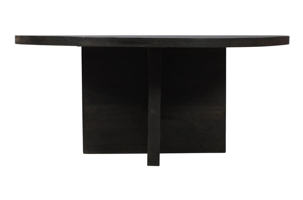 60 in. Rounded Solid Wood Dining Table E22877
