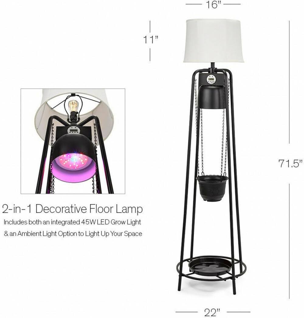 Black Etagere Grow Lamp Z876720
