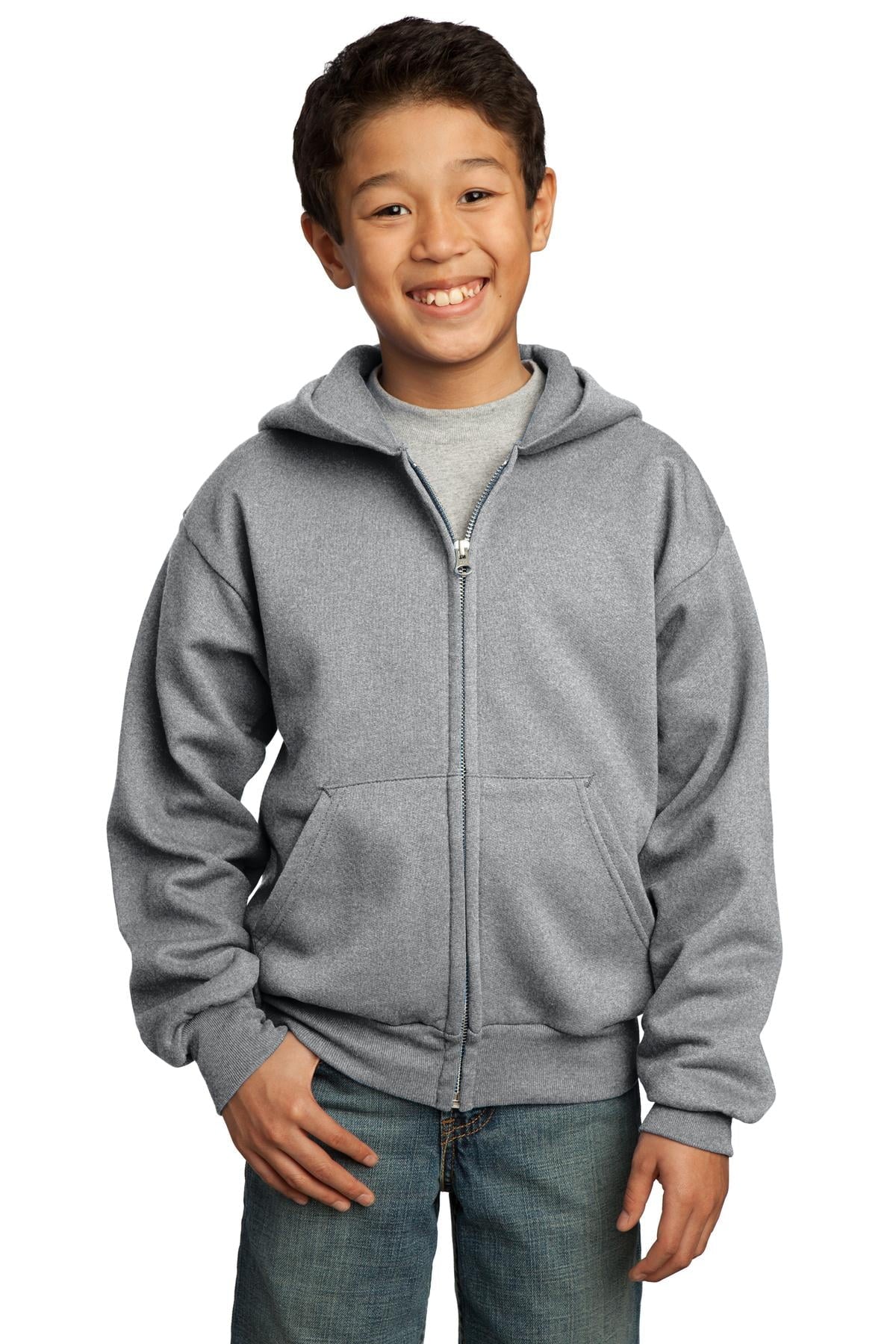 Youth Core Fleece Full-Zip Hooded Sweatshirt A336267