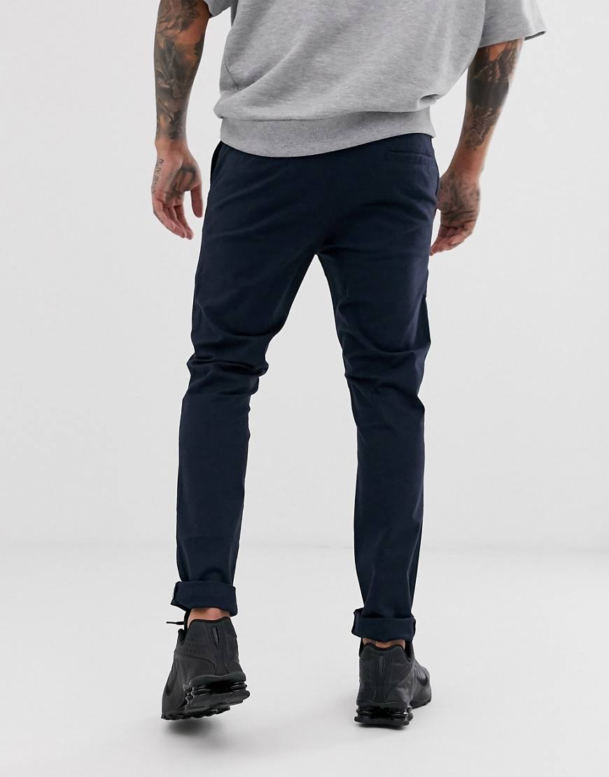 2-Pack Skinny Chinos in Khaki and Navy L108421