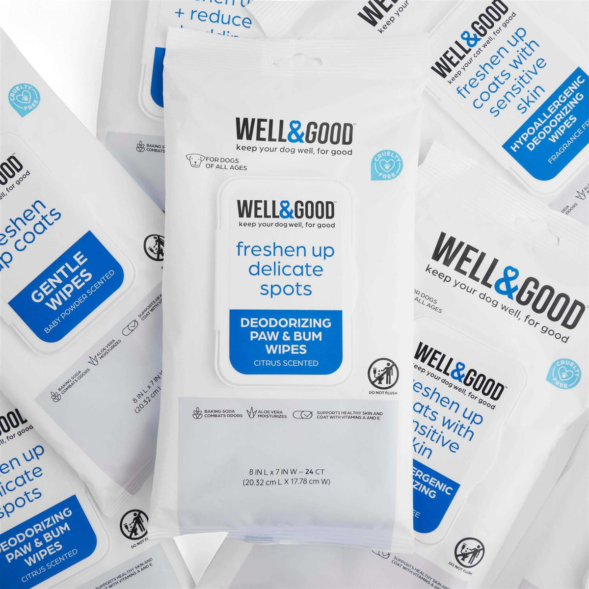 Deodorizing Paw and Bum Wipes Z5375
