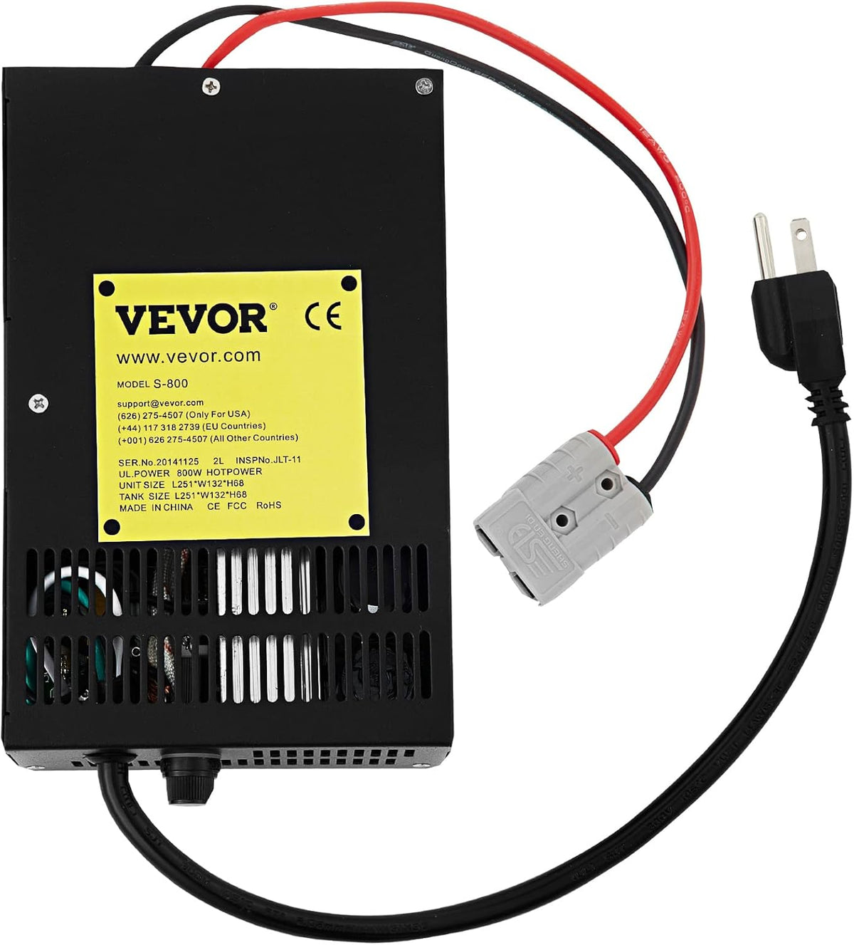 110 Volt AC to 12 Volt DC 1100W Power Converter Charger 60 Amp E809