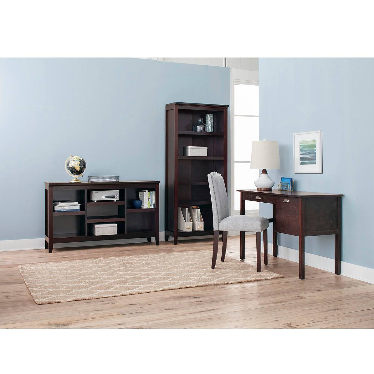 32x22 Espresso Bookcase with Adjustable Shelves Z3896