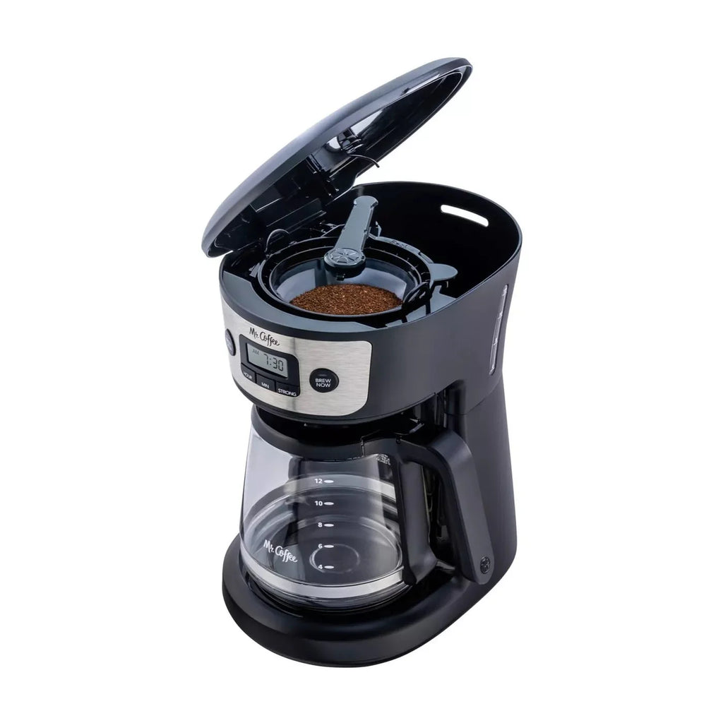 12-Cup Coffee Maker with Strong Brew Selector and Reusable Coffee Filter R366