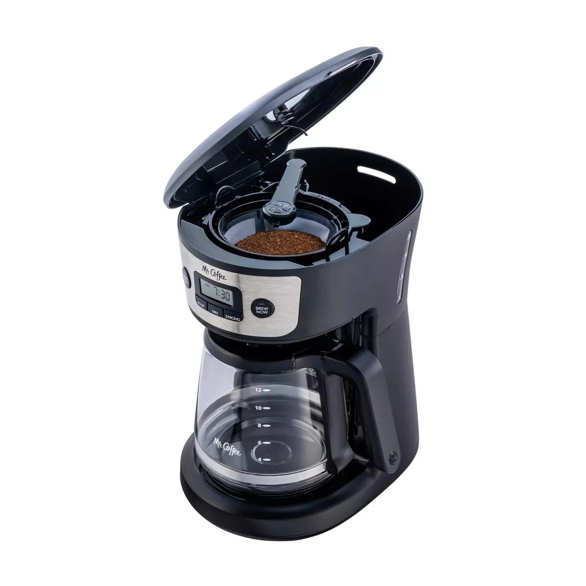 12-Cup Coffee Maker with Strong Brew Selector and Reusable Coffee Filter R366