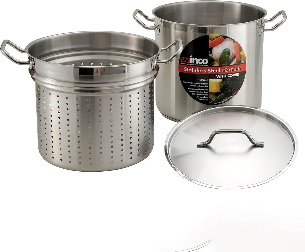 20 Quart Stainless Steamer/Pasta Cooker with Cover A7887