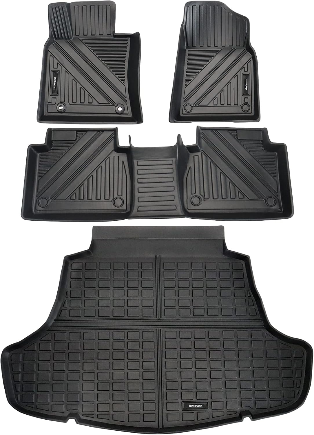 Black Rubber Floor Mats and Cargo Liner for Toyota Camry Y945434