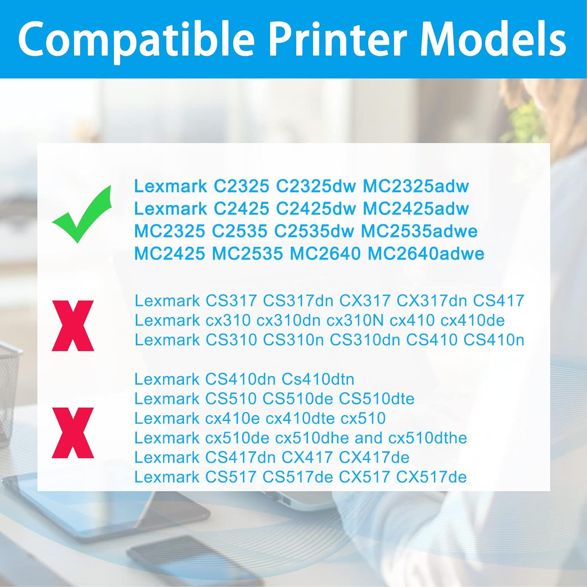 Compatible Toner Cartridge 4-Pack KCMY A775