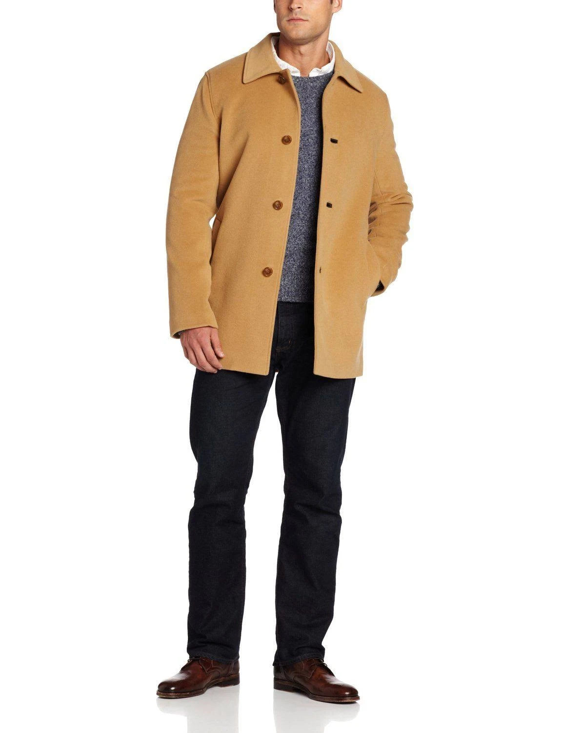 Camel Cashmere Wool Topcoat T434