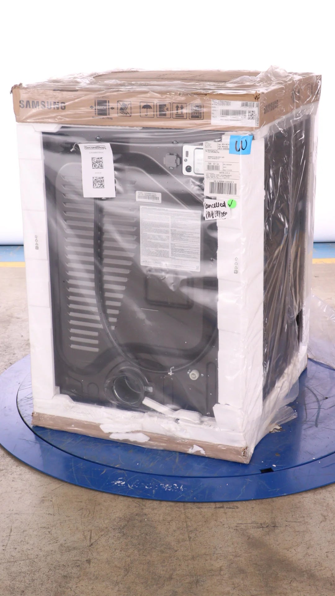 27 In. 7.5 Cu. Ft. Black Stainless Steel Electric Dryer V841