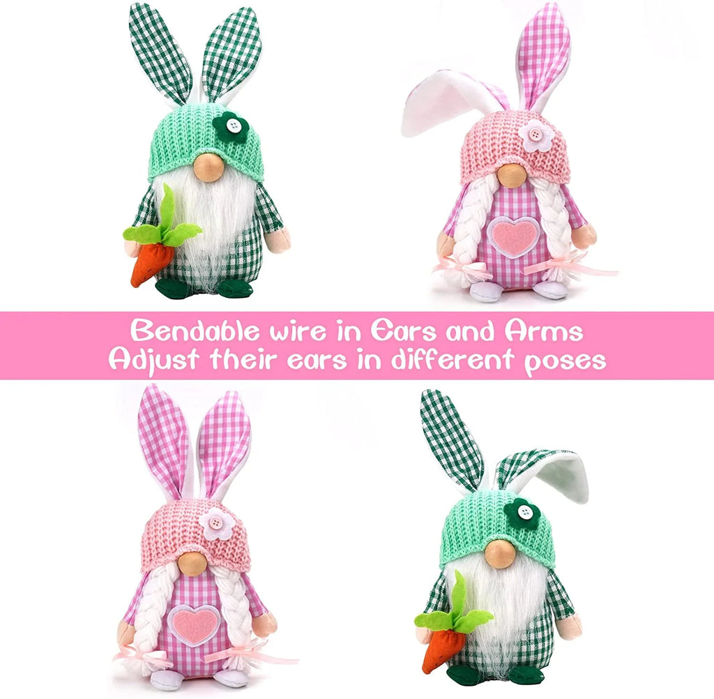 2 Pack Plush Gnome Decorations R9510