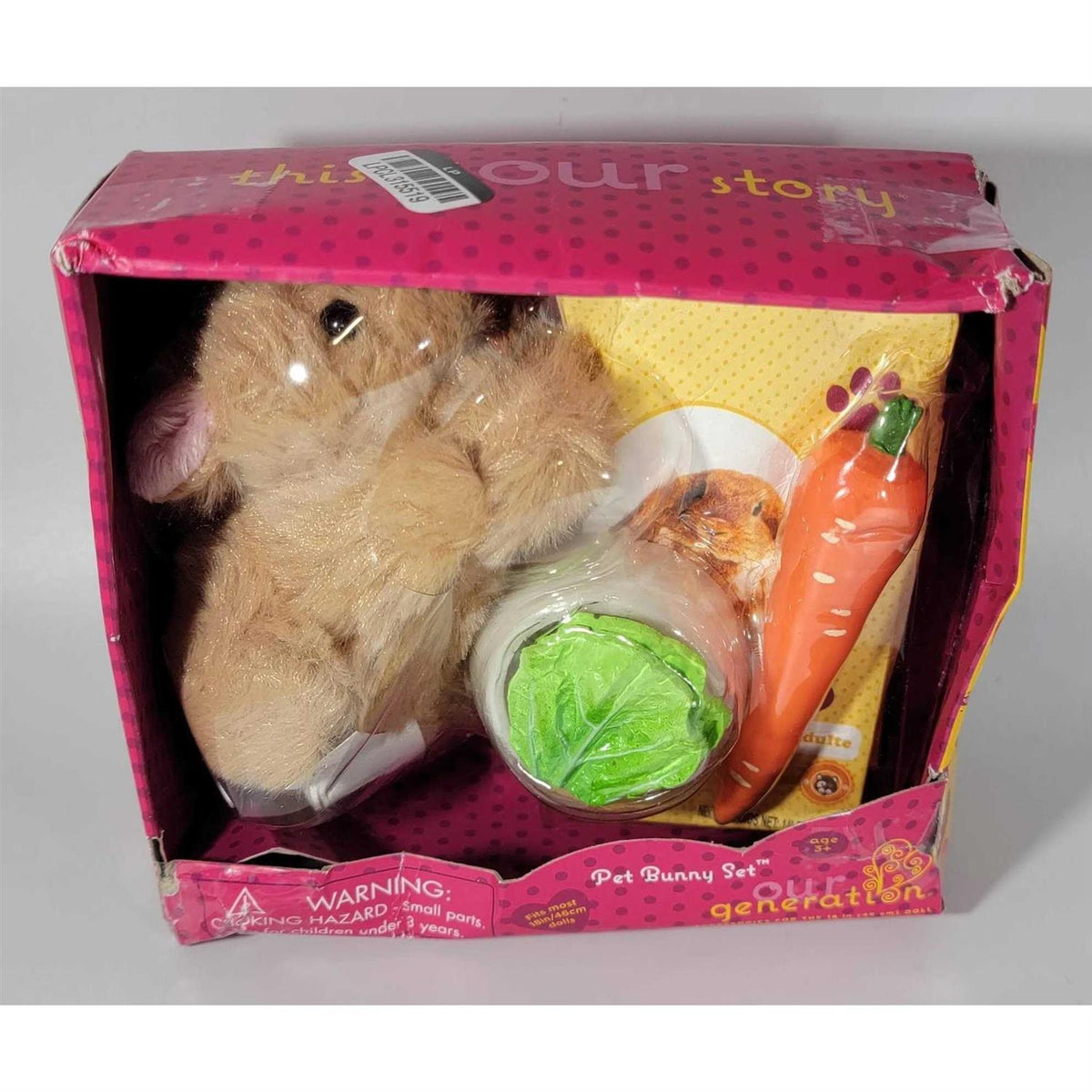 Mini Plush Pet Bunny 18 Accessory Set O30855