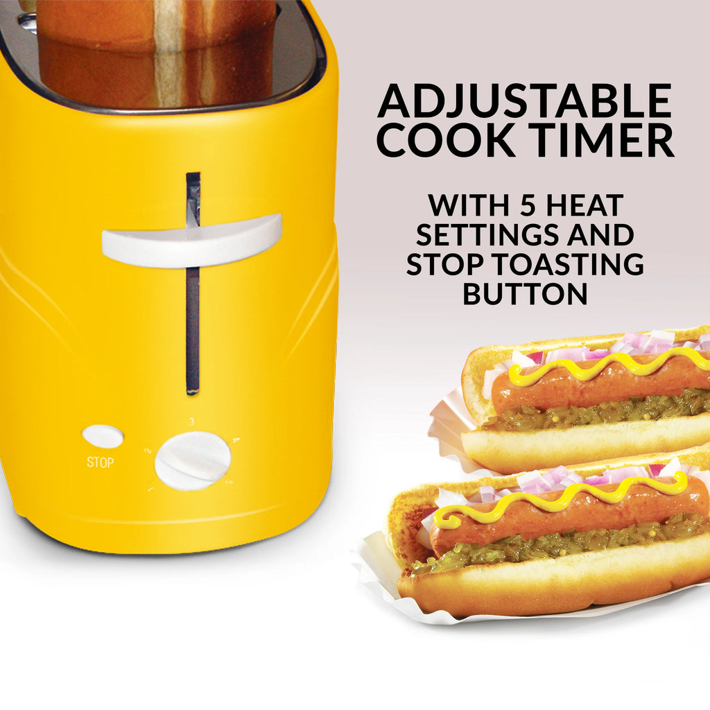 2 Slot Hot Dog and Bun Toaster with Mini Tongs Z81246