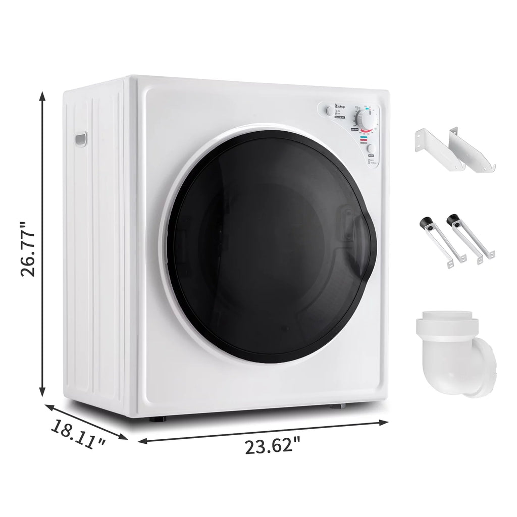 White 2.6 cu ft Compact Electric Dryer Q7305