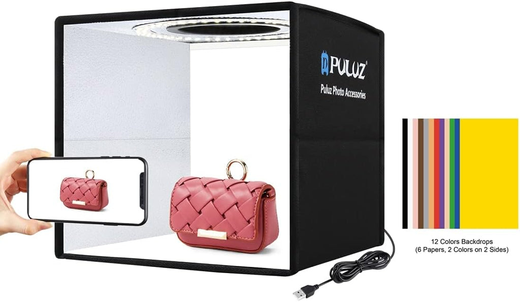 16"x16" Photo Studio Light Box with Lights Pack of 2 G1888