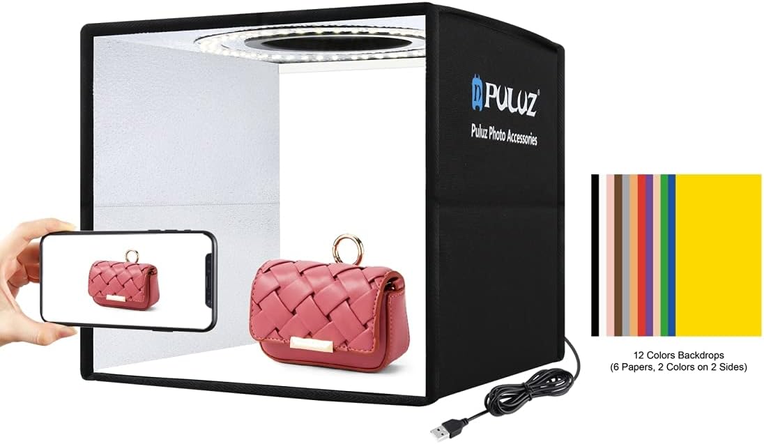 16"x16" Photo Studio Light Box with Lights Pack of 2 G1888