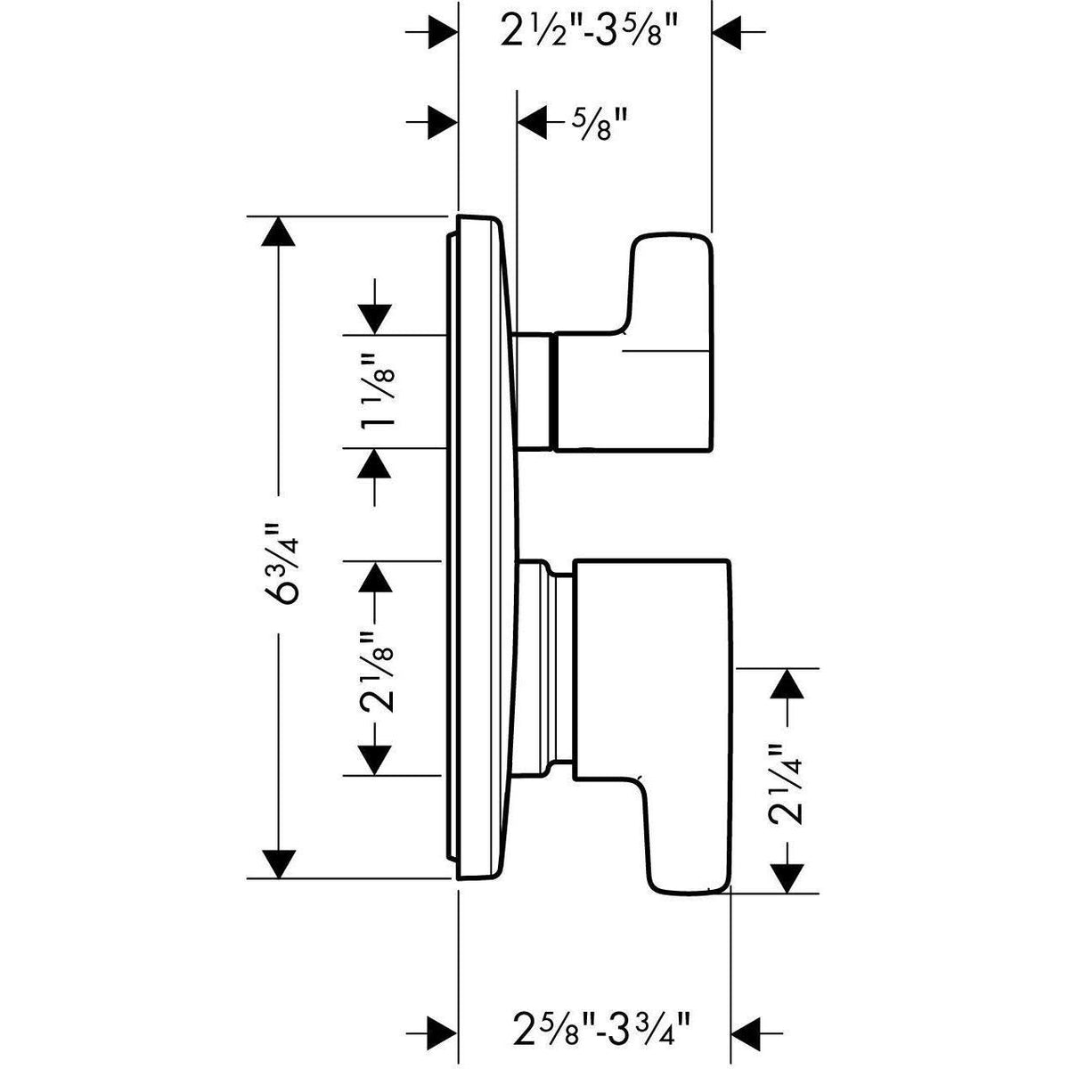 Polished Nickel Pressure Balance Trim with Diverter N4699