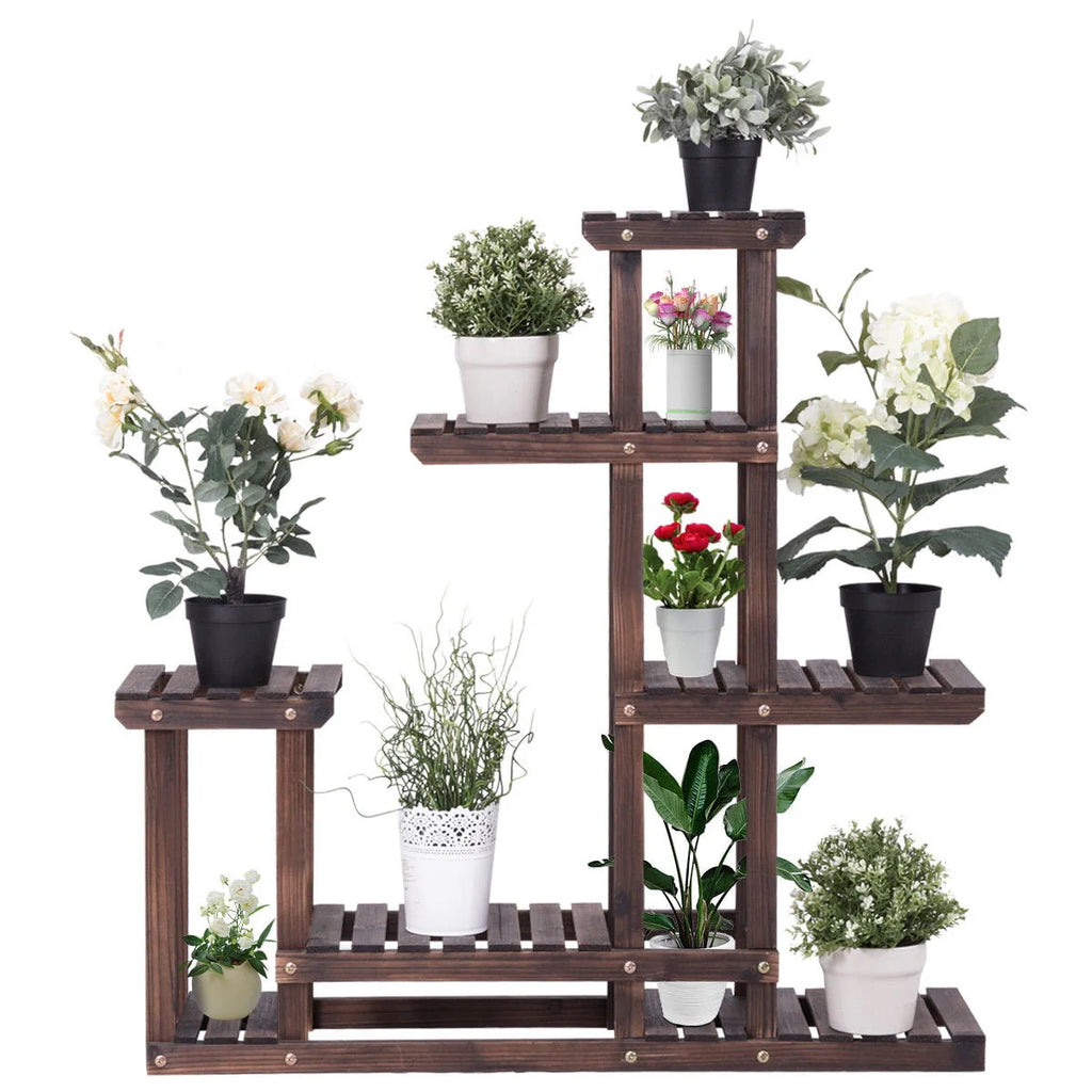 Wooden Plant Stand 6 Shelf T1146