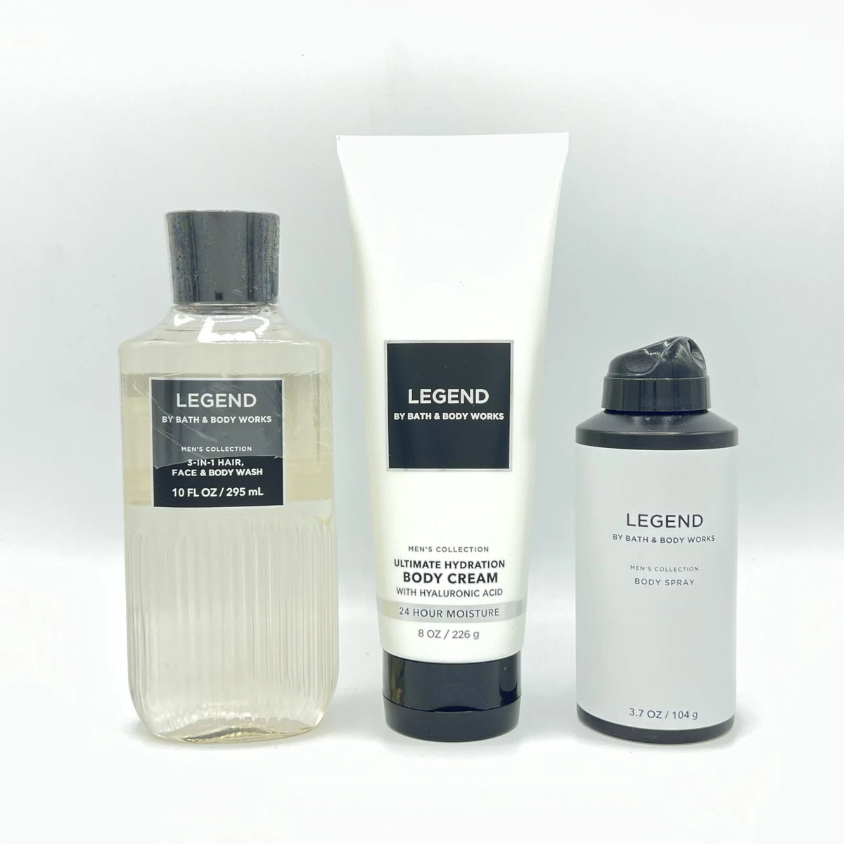 10oz Body Wash, 8oz Body Cream & 3.7oz Body Spray 3-Piece Bundle L2574