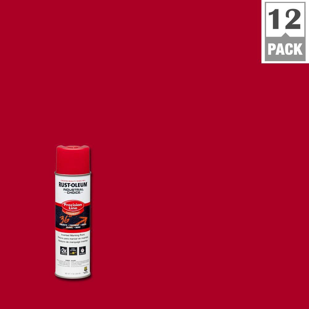 17 oz Safety Red Inverted Marking Spray Paint (12-Pack) L901