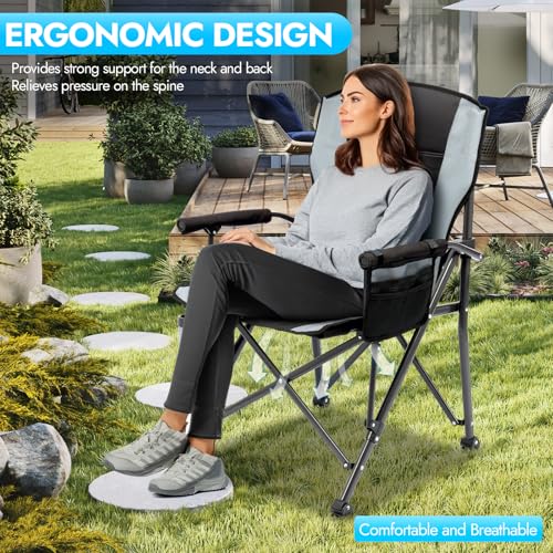 Oversized Folding Camping Chair 2 Pack S164