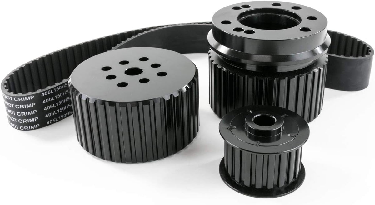 Black Gilmer Style Pulley Kit for Ford SB V8 Engine S799446