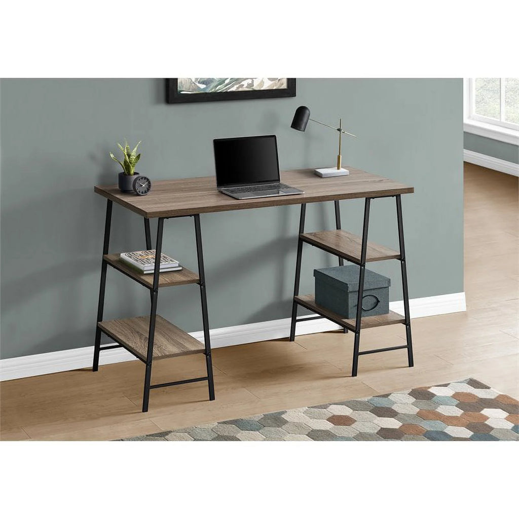 3 Tier Wood Top Computer Desk K3948