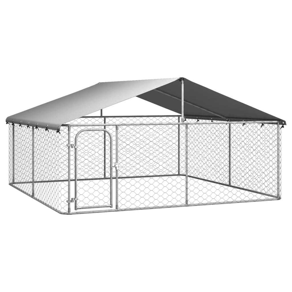 Outdoor Dog Kennel with Roof B797001