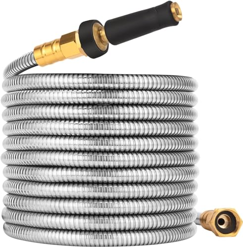 100 FT Stainless Steel Expandable Garden Hose S63782