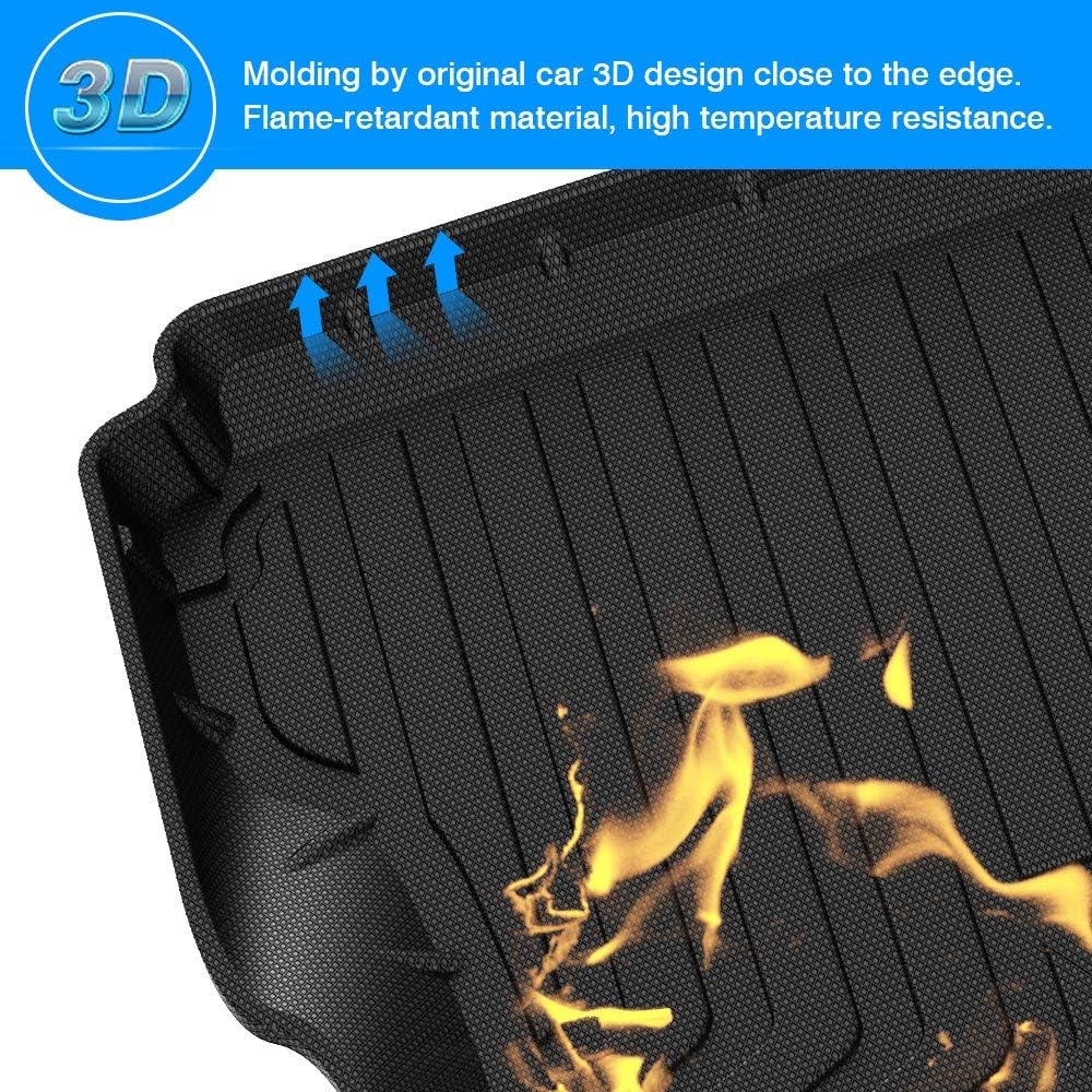 All Weather Trunk Floor Mat for Jeep Wrangler JL Unlimited 4-Door D769