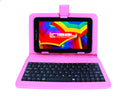 7x22 HD Android Tablet with Pink Keyboard Case R8565