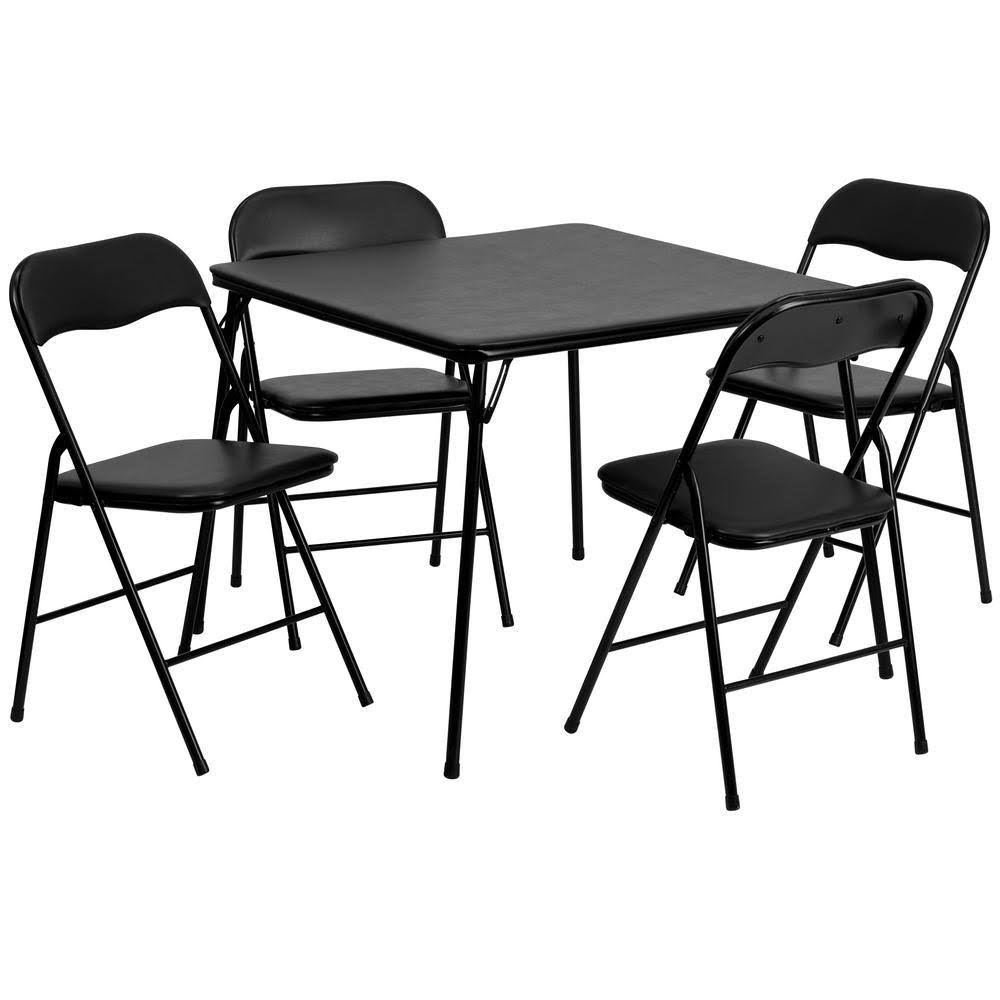 Black Folding Card Table P771282