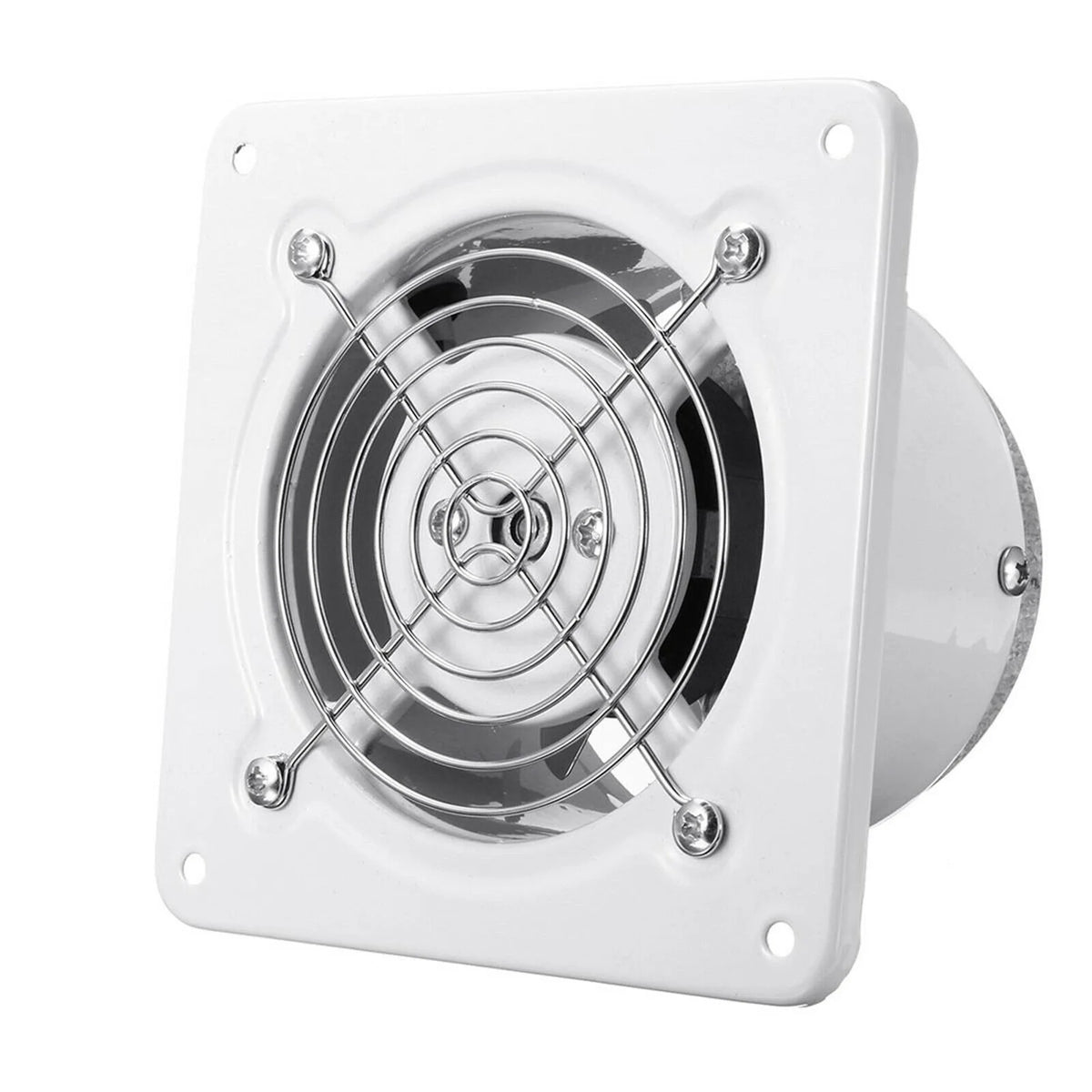 White 8" Wall Mounted Exhaust Fan B742