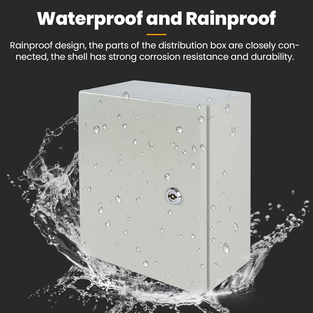 Metal Electrical Box IP65 Waterproof & Dustproof Outdoor Junction Box 8x8x12 E7659