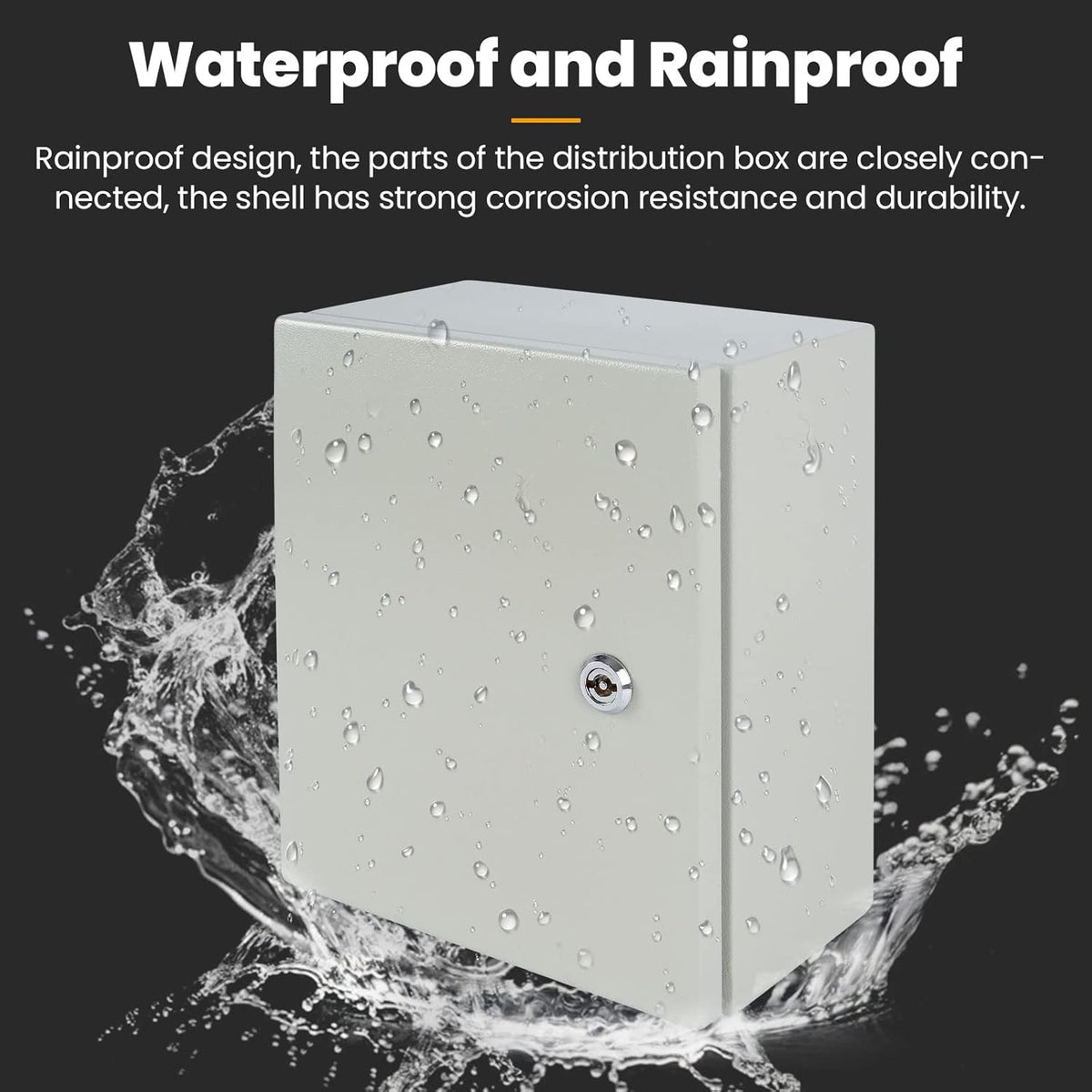 Metal Electrical Box IP65 Waterproof & Dustproof Outdoor Junction Box 8x8x12 E7659