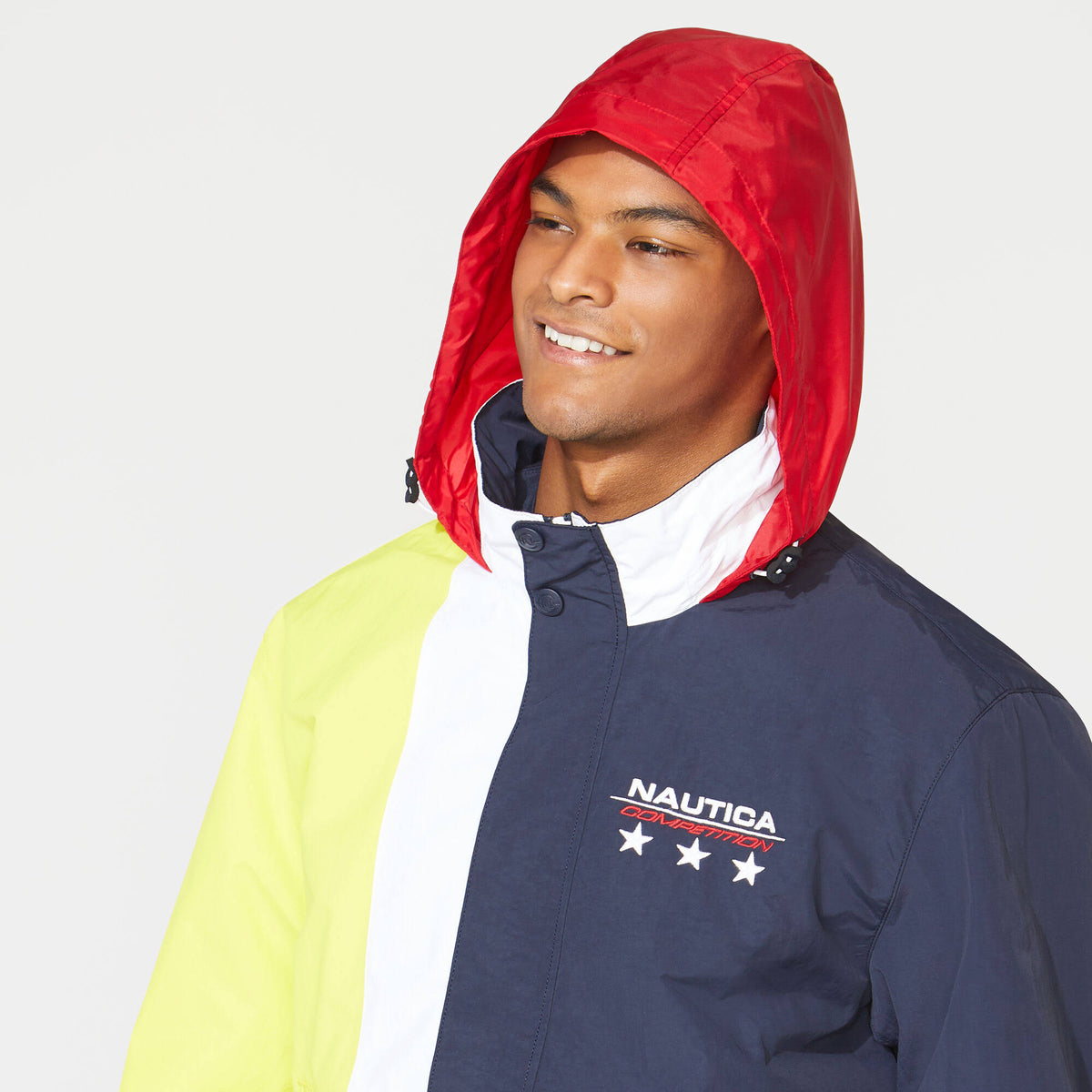 Men's Colorblock Jacket Navy W3337
