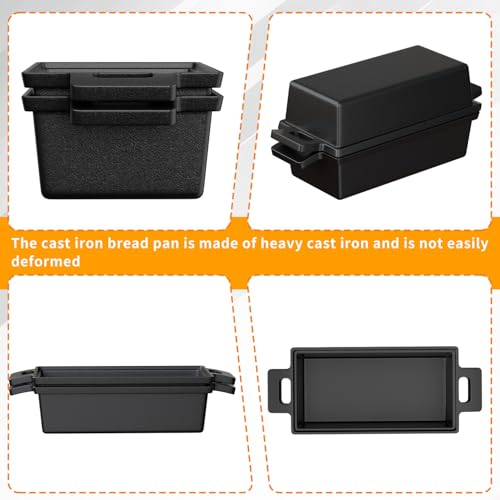 Cast Iron Bread Pan with Lid 9x5 2 Piece Set A15991