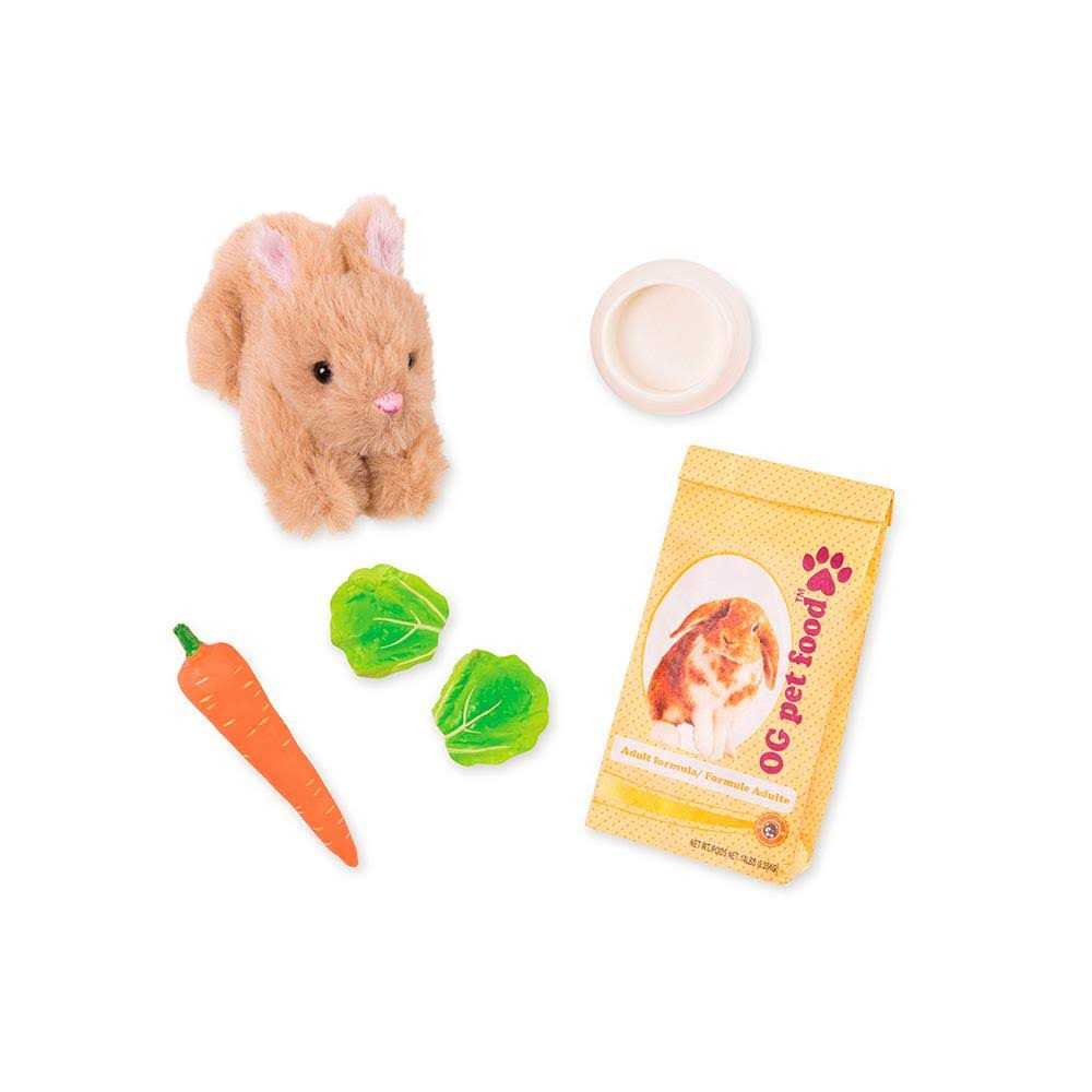 Mini Plush Pet Bunny 18 Accessory Set O30855