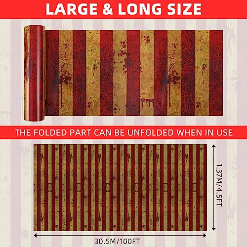 100 Ft Halloween Carnival Tablecloth Roll L48422