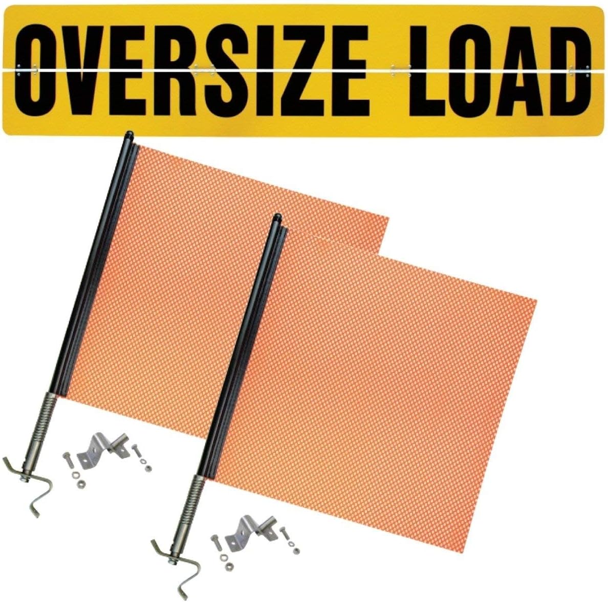 Oversize Load Sign Kit with Aluminum Sign and 2 Spring Warning Flags J140662