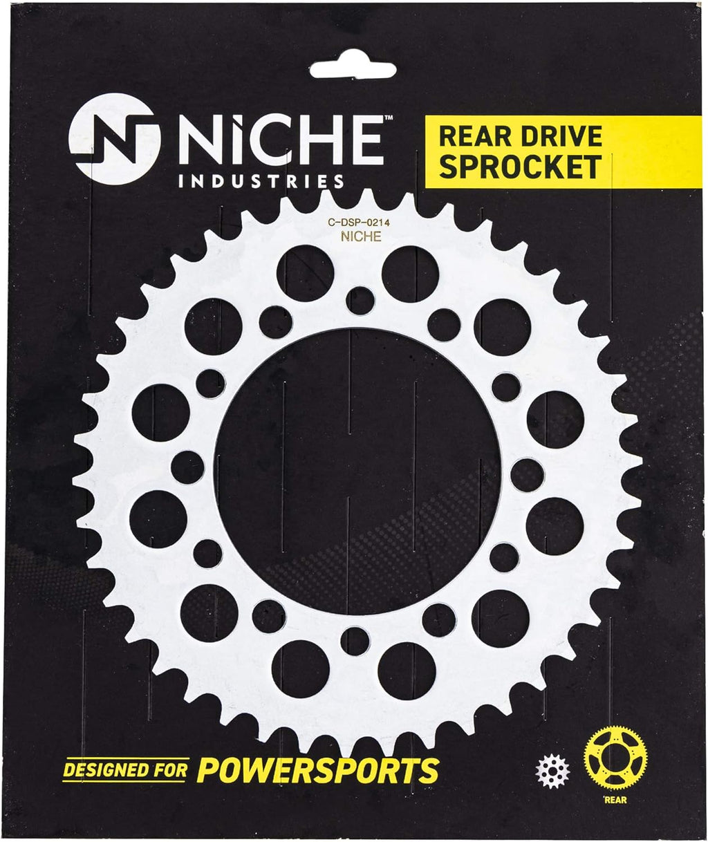 Drive Sprocket Chain Combo Front 12 Rear 42 Tooth 520NZ Standard 88 Links Pack of 2 P8108