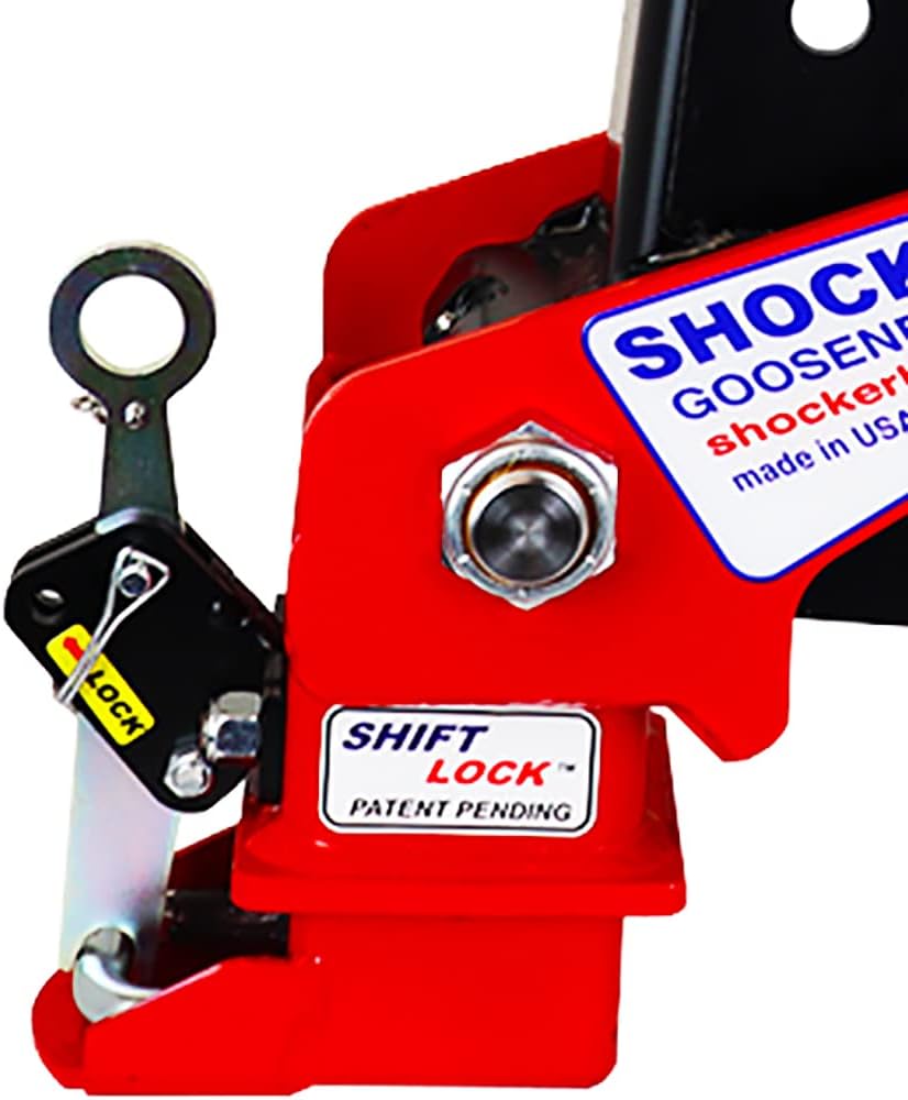Gooseneck Air Hitch & Coupler, Round 4" Angled Pin 30K Coupler 9" Offset C2650