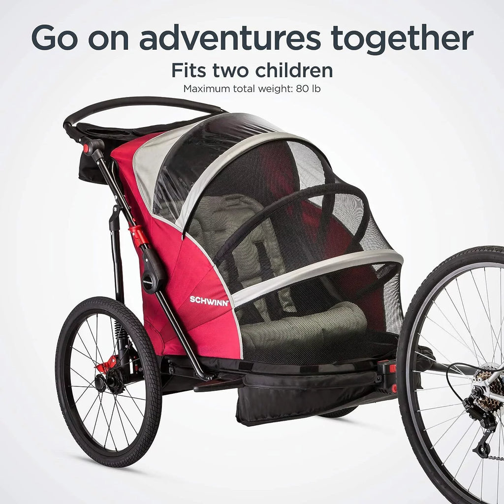 Red Black Child Bicycle Trailer U44492